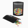 100 Translucent/Black Poly Zip Seal Stand Up Heat Sealable Reusable Pouch (5" x 7", Translucent/Black) view 1