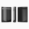 100 Translucent/Black Poly Zip Seal Stand Up Heat Sealable Reusable Pouch (5" x 7", Translucent/Black) view 2