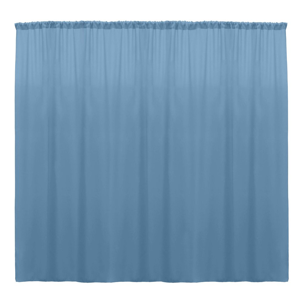Ultimate Polyester Backdrop Drape Panel - Machine Washable Curtains for Living Room, Events & Photo Booth - Flame Resistant, USA Made - Light Blue, 72" w x 120" l (Pack of 10)