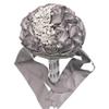 Abbie Home Quinceanera Silver Brooch Bouquet - Bride Wedding Bouquets Bridesmaids Satin Rose Flower with Sparkle Rhinestone Crystal Decoration (Grey) view 2