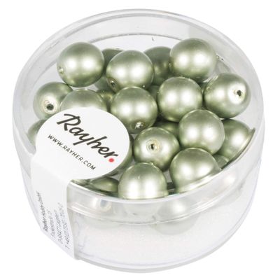 Rayher Renaissance Glass Wax Beads 14448606, Matt, 8 mm
