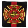 AES Wholesale (6) Fire Department Red Line 50x60 Polar Fleece Blanket Throw Plush view 1