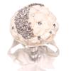 Abbie Home Quinceanera Silver Brooch Bouquet - Bride Wedding Bouquets Bridesmaids Satin Rose Flower with Sparkle Rhinestone Crystal Decoration (Creamy) view 2