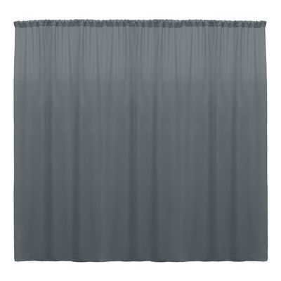 Ultimate Polyester Backdrop Drape Panel - Machine Washable Curtains for Living Room, Events & Photo Booth - Flame Resistant, USA Made - Charcoal, 72" w x 120" l (Pack of 10)