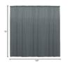 Ultimate Polyester Backdrop Drape Panel - Machine Washable Curtains for Living Room, Events & Photo Booth - Flame Resistant, USA Made - Charcoal, 72" w x 120" l (Pack of 10) view 4