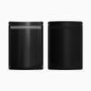 100 Translucent/Black Poly Zip Seal Stand Up Heat Sealable Reusable Pouch (6" x 9", Translucent/Black) view 2