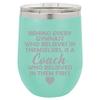 12 oz Double Wall Vacuum Insulated Stainless Steel Marble Stemless Wine Tumbler Glass Coffee Travel Mug With Lid Dancer Gymnastics (Turquoise Green Marble) view 1