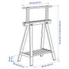 IKEA Finnvard Trestle with Shelf Birch 303.457.17 Size 27 1/2x28/36 5/8 " view 3