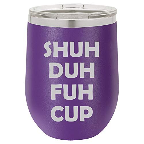 12 oz Double Wall Vacuum Insulated Stainless Steel Marble Stemless Wine Tumbler Glass Coffee Travel Mug With Lid Wake Duh Fuh Cup (Black White Marble)