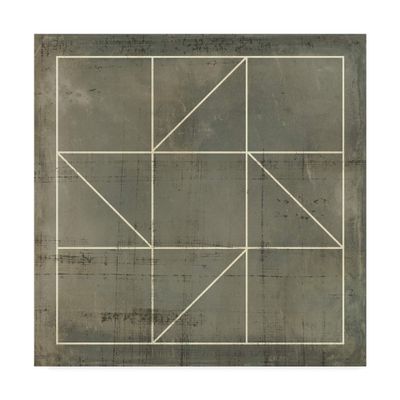 Trademark Fine Art Geometric Blueprint IV by Vision Studio, 18x18-Inch,