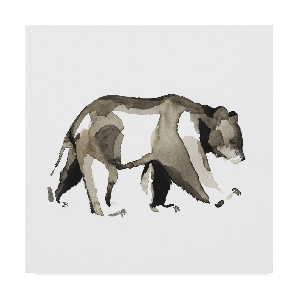 Trademark Fine Art Watercolor Woodland IV by Grace Popp, 18x18-Inch,
