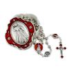 Catholic Rosary Beads with Metal Keepsake Gift Box Set (Divine Mercy Cube Beads) view 1