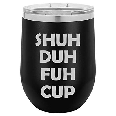12 oz Double Wall Vacuum Insulated Stainless Steel Marble Stemless Wine Tumbler Glass Coffee Travel Mug With Lid Wake Duh Fuh Cup (Turquoise Green Marble)