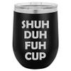 12 oz Double Wall Vacuum Insulated Stainless Steel Marble Stemless Wine Tumbler Glass Coffee Travel Mug With Lid Wake Duh Fuh Cup (Turquoise Green Marble) view 1