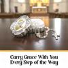 Catholic Rosary Beads with Metal Keepsake Gift Box Set (Holy Spirit Cube Beads) view 2