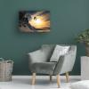 Wrapped Canvas Wall Art - Jakob Sanne 'Sunset Snowboarding' Wall Art for Living Room, Bedroom, or Office Dcor - 16x24 view 4