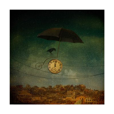 Trademark Fine Art Canvas Wall Art - Svetlana Melik Nubarova 'Timekeeper' Wall Art for Living Room, Bedroom, or Office Dcor