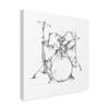 Trademark Fine Art Drum Sketch by Ethan Harper, 18x18-Inch, view 2