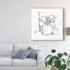 Trademark Fine Art Drum Sketch by Ethan Harper, 18x18-Inch, view 3