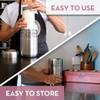 Stainless Steel Yogurt Maker with 1 Quart Glass Jar and Complete Recipe Book to Make 12+ Easy Homemade Dairy Free and Milk Yogurts view 4