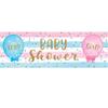 Creative Converting 336687 Gender Reveal Baby Shower Giant Party Banner, 1ct, 0.01x60x20inc, Multicolor view 1