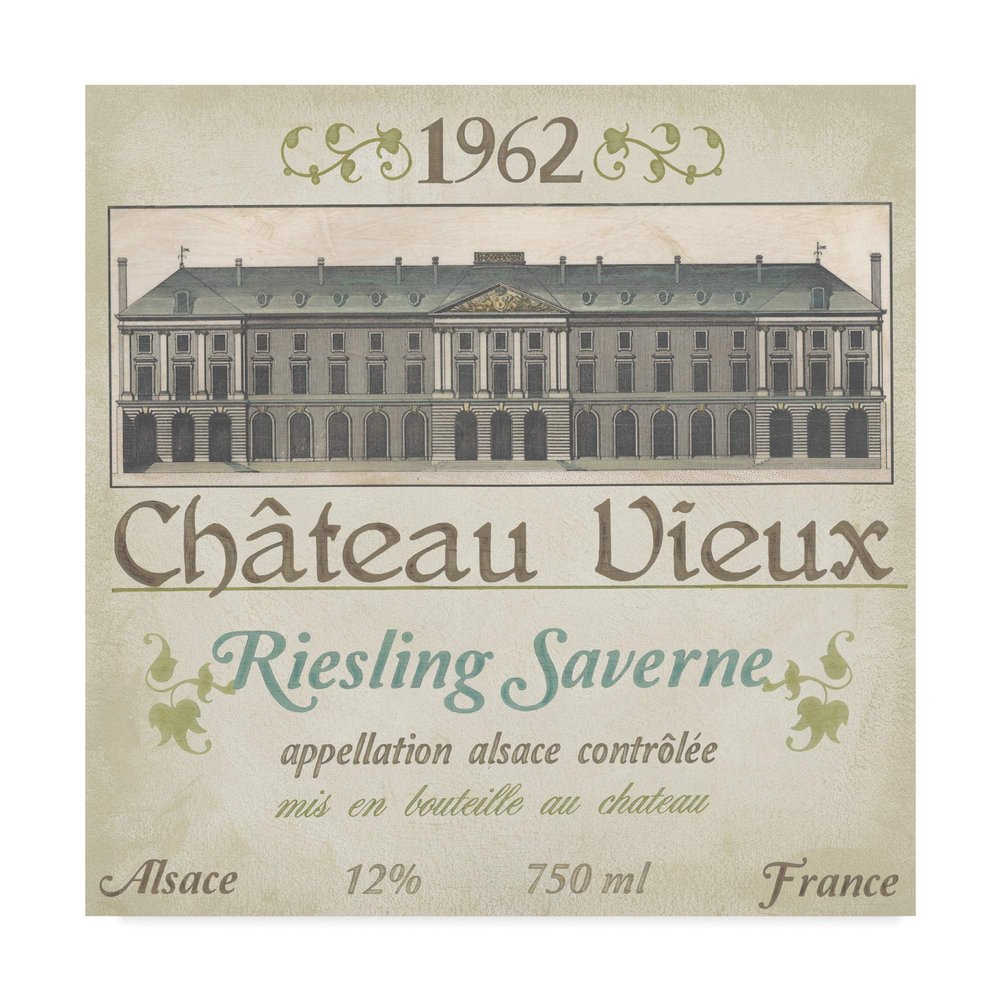 Trademark Fine Art Vintage Wine Labels VII by June Erica Vess, 18x18-Inch,
