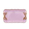 TELLW Nordic Retro Butterfly Knot Resin Jewelry Plate Storage Tray Dim Sum Cake Plate Home Decoration view 1