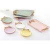 TELLW Nordic Retro Butterfly Knot Resin Jewelry Plate Storage Tray Dim Sum Cake Plate Home Decoration view 3