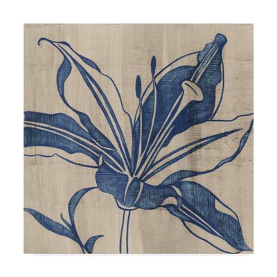 Trademark Fine Art Indigo Lily by Chariklia Zarris, 18x18-Inch,