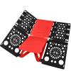 BoxLegend Version 3 Shirt Folding Board t Shirts Clothes Folder Durable Plastic Folding Helper Easy and Fast Folding Boards for Adults and Children, Black and Red view 1