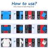 BoxLegend Version 3 Shirt Folding Board t Shirts Clothes Folder Durable Plastic Folding Helper Easy and Fast Folding Boards for Adults and Children, Black and Red view 3