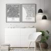 Squareious Paris City Map Print | 20 x 30 inches Black Matte Artwork view 4
