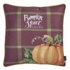 Apolena Fall Season Thanksgiving Halloween Decorative Throw Pillow Case, 18x18, Set of 02, Pumpkin Bordeaux view 2