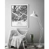Seoul map poster print | Modern black and white wall art | Scandinavian home decor | South Korea City prints artwork | Fine art posters 20x30 view 3