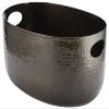 American METALCRAFT, Inc. American Metalcraft ATHB10 Hammered Aluminum Beverage Tub, Black, 10-Quarts view 1
