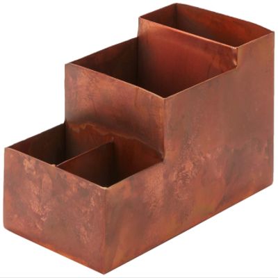American Metalcraft BARC5 Antique Copper Coffee Caddy, 4-Inches Tall