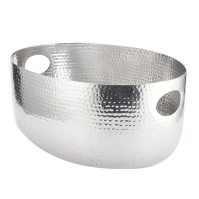 American Metalcraft ATHS14 Hammered Aluminum Beverage Tub, Silver, 16 1/4-Quarts