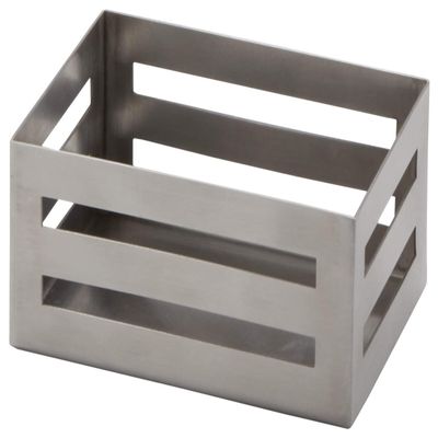 American Metalcraft SPC Stainless Steel Sugar Packet Crate, Satin Finish, 3 1/2-Inches