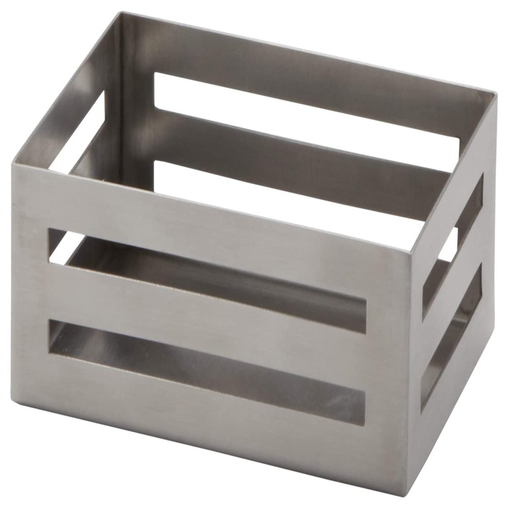 American Metalcraft SPC Stainless Steel Sugar Packet Crate, Satin Finish, 3 1/2-Inches