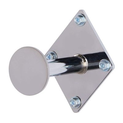 SSWBasics 3 inch Chrome Fitting Room Hook - Set of 3- Wall Hooks for Dressing Room and Retail Fitting Room - Sturdy Chrome Wall Hook for Professional Use