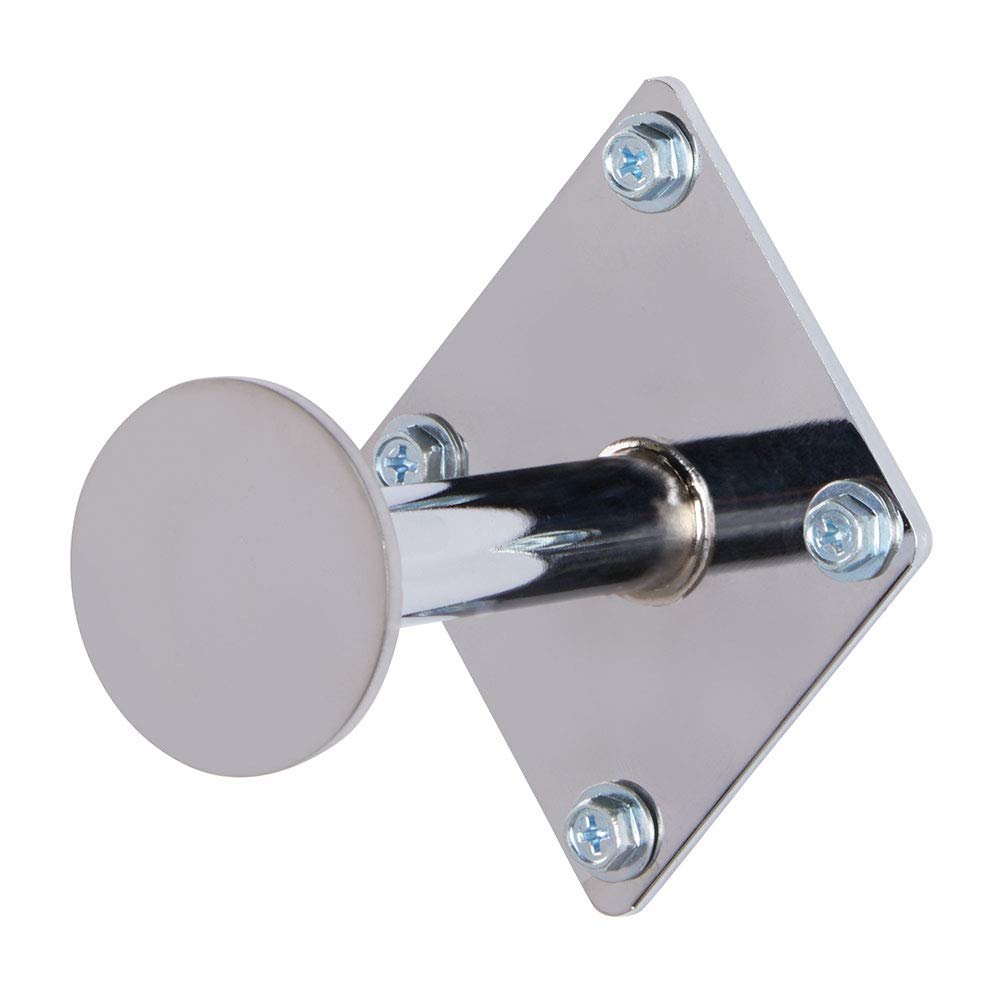SSWBasics 3 inch Chrome Fitting Room Hook - Set of 3- Wall Hooks for Dressing Room and Retail Fitting Room - Sturdy Chrome Wall Hook for Professional Use