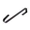 Sattiyrch 12" Front Door Wreath Hanger, Ultra Slim Metal Over Door Hook, Damage-Free Hanging for Seasonal & Year-Round Wreaths, Fits Most Doors, Black, 1 Pack view 3