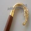 Mahira Nautical Designer Brass Elephant Handle Finishing Walking Stick Vintage Cane Gift B view 1