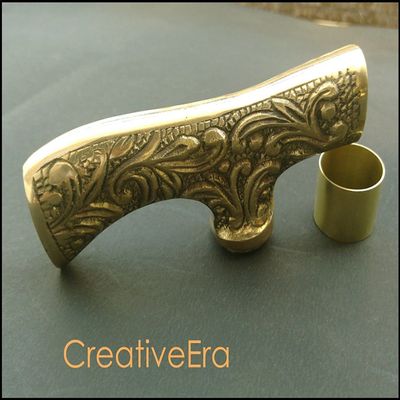 Mahira Nautical Vintage Antique Style Brass Handle for Wooden Victorian Walking Stick Cane Gift B