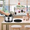 Extra Thick Silicone Trivets Heat Resistant Pot Holder and Oven Mitts,Trivets for Hot Dish,Nonslip Insulation Honeycomb Rubber Hot Pads for Countertop,Multi-Purpose & Flexible Mats Set of 2 Teal view 3