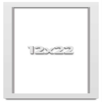 12x22 White Shadowbox Frame - Shadow Box Frame Interior Size 12x22 by 2 Inches Deep - White Frame is Made to Display Items Up to 1.75 Inches Deep Includes Shatter Resistant Acrylic, Backing, Hardware