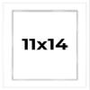 11x14 Shadow Box White Display Frame 1 Inch Deep | 1.5 Inch Wide Moulding | Includes Shatter Resistant Acrylic Plexiglass, Acid-Free Backing and Hanging Hardware view 1