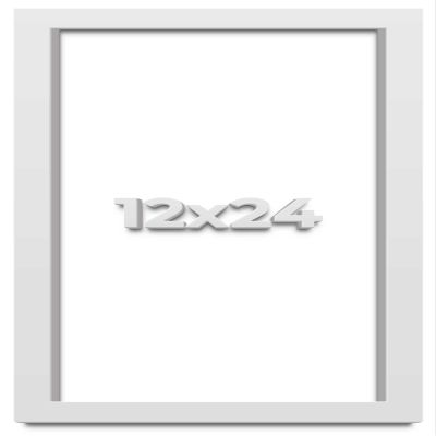 12x24 White Shadowbox Frame - Shadow Box Frame Interior Size 12x24 by 2 Inches Deep - White Frame is Made to Display Items Up to 1.75 Inches Deep Includes Shatter Resistant Acrylic, Backing, Hardware