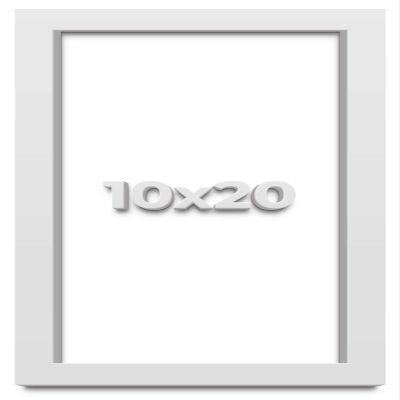 10x20 White Shadowbox Frame - Shadow Box Frame Interior Size 10x20 by 2 Inches Deep - White Frame is Made to Display Items Up to 1.75 Inches Deep Includes Shatter Resistant Acrylic, Backing, Hardware