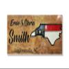 Camping Sign with Home State, Personalized last name Sign, Family campsite Sign, Carved Wooden Sign, C126 view 1
